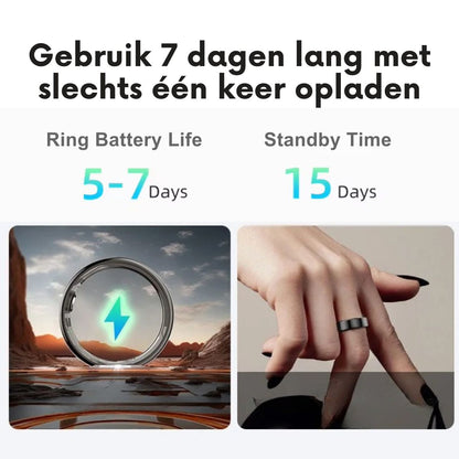 smart ring 7 dagen lang met een keer opladen