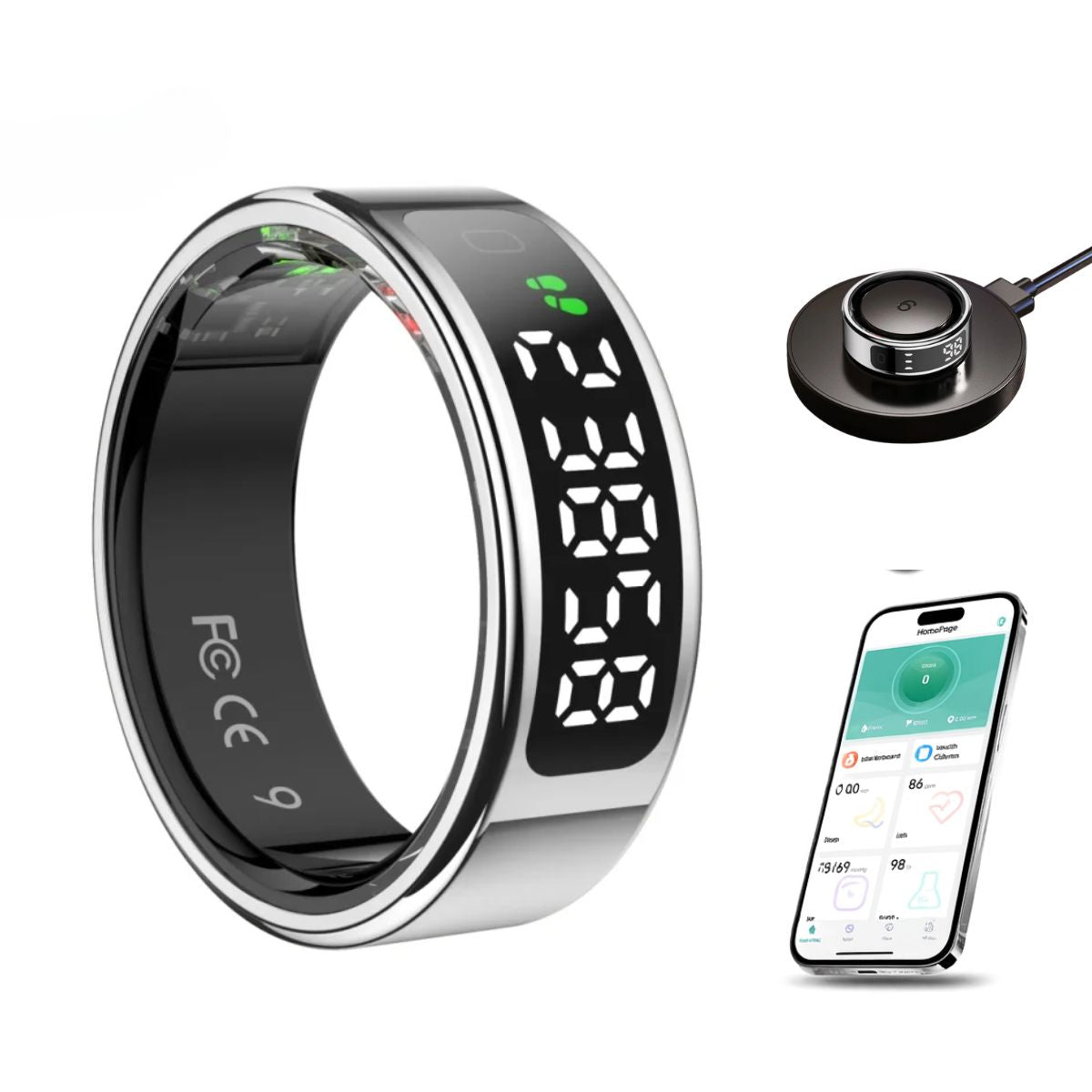 Smart Ring Display – Fitness Smart Ring met App | EZONIC®